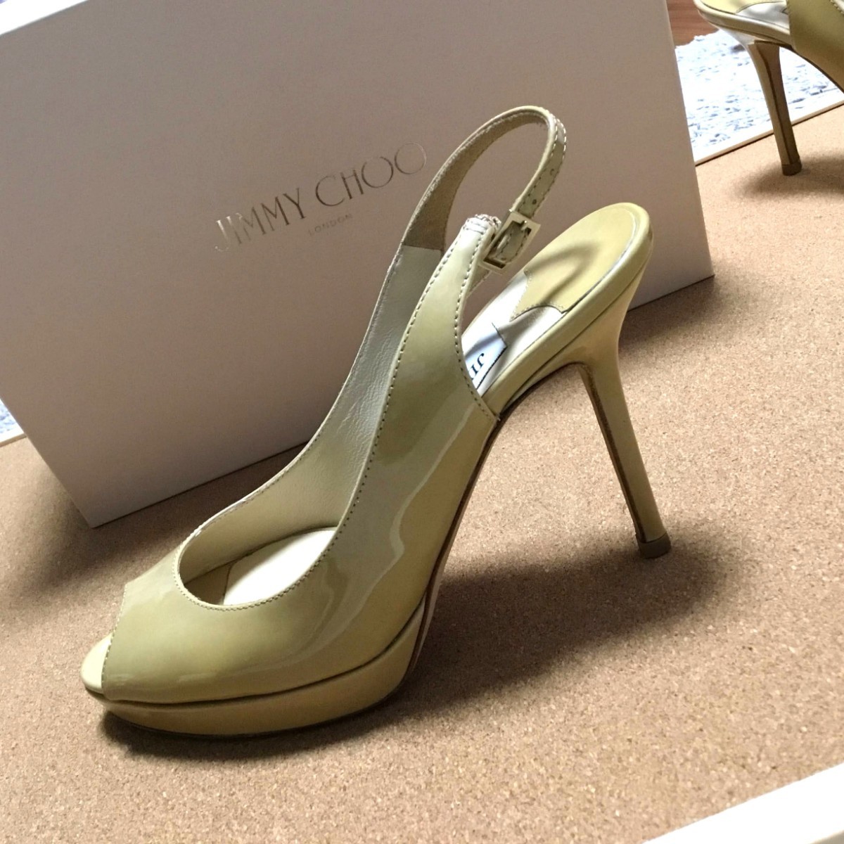 JIMMY CHOO 247 NOVA パテントレザー ヌード