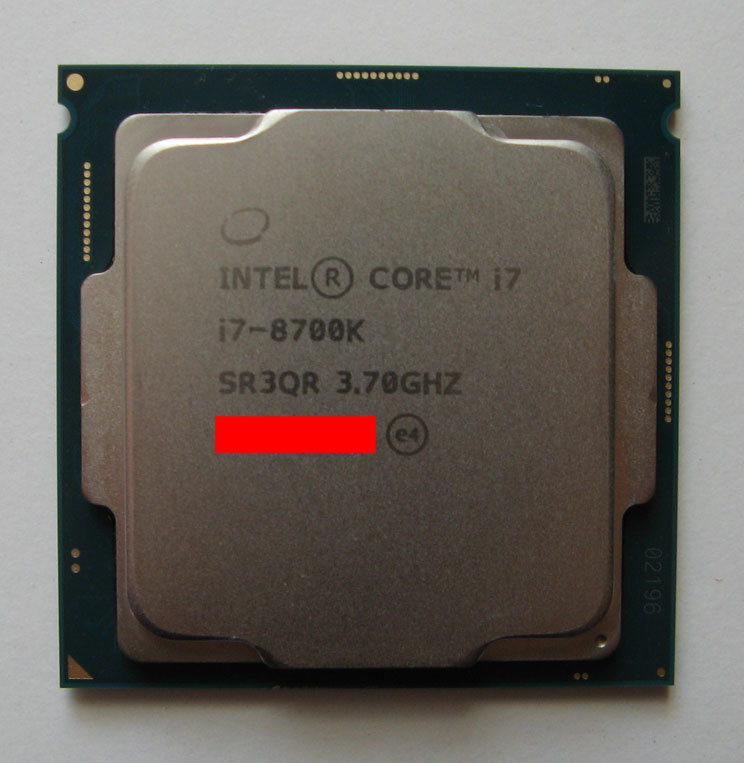Intel CPU-1001>☆Intel CPU Core i7-8700K 3.7GHz 12Mキャッシュ 6