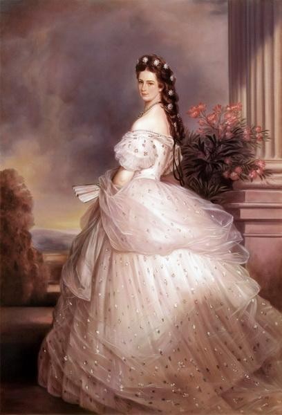 油絵 ヴィンターハルターの名作_皇妃エリーザベトの肖像 MA134