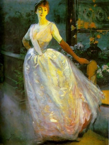 油絵 Paul Albert Besnard_ジョルダン夫人の肖像 ma1149 www.iagu.org