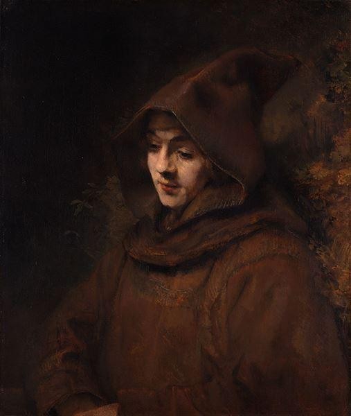 油絵 レンブラントの名作_カプチン派修道士の姿をしたティトゥス MA3013 - 0