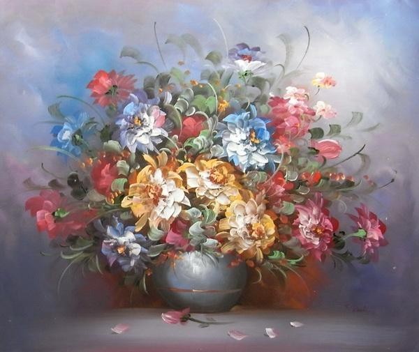 油絵 花瓶の花 MA2874 | normanhubbard.com