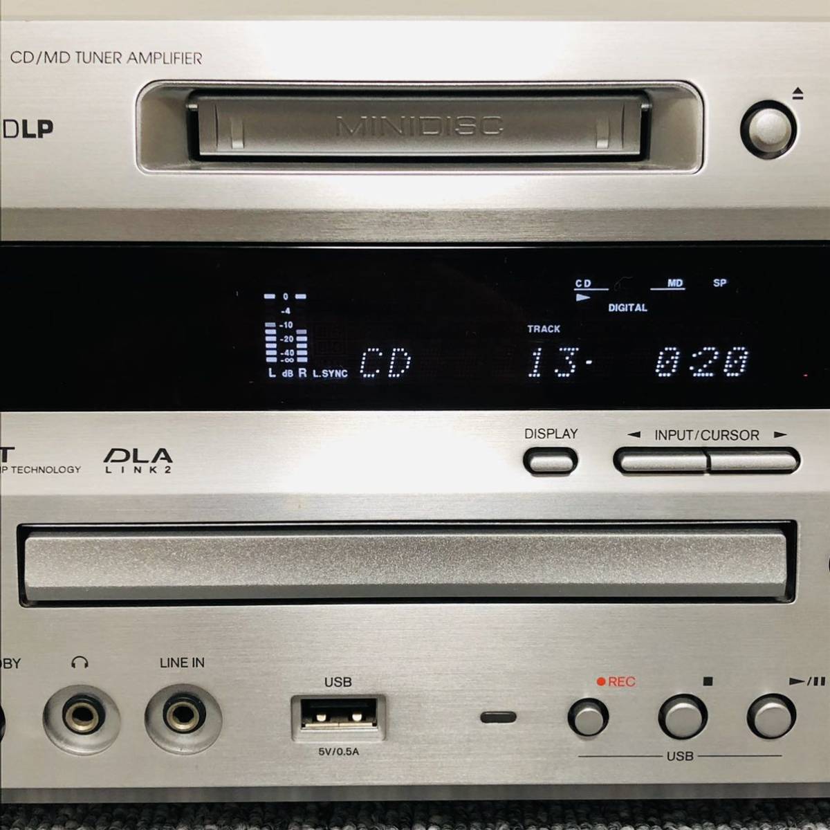 ONKYO FR-N7EX CD/MD/USB ミニコンポ 本体のみ　CDピックアップレンズ新品交換済み