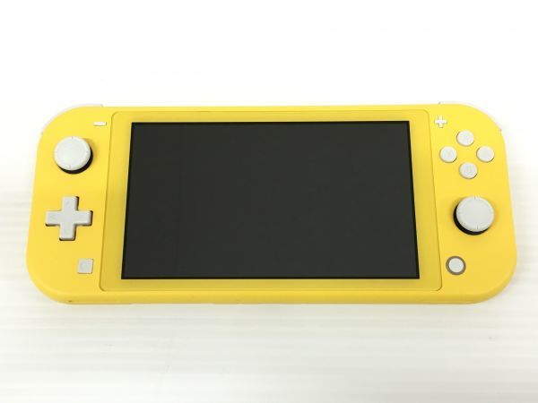 K12-225-0211-049【ジャンク】Nintendo Switch Lite ニンテンドースイッチ ライト イエロー 本体のみ  ※左スティック不具合有