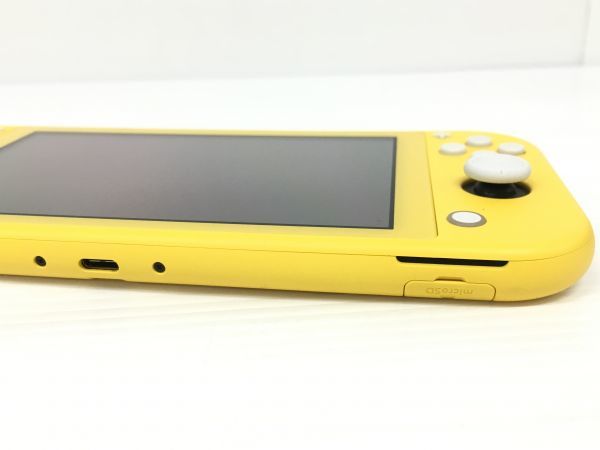 K12-225-0211-049【ジャンク】Nintendo Switch Lite ニンテンドースイッチ ライト イエロー 本体のみ  ※左スティック不具合有