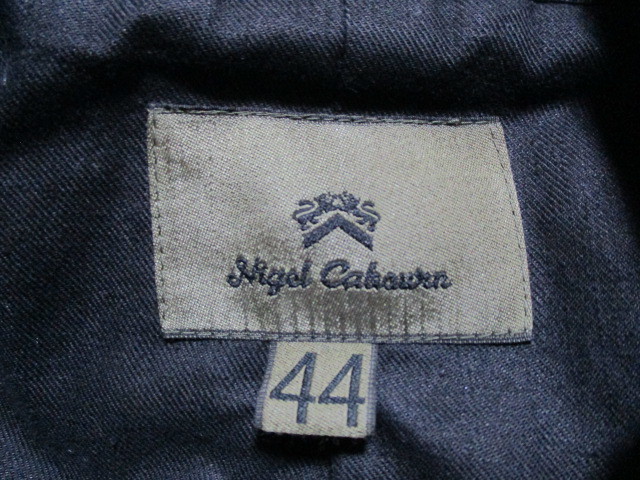 NIGEL CABOURNnai гель ke-bon бушлат бушлат шерсть × кожа 44