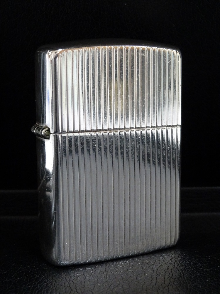 Zippo スターリングシルバー エンジンターンド 旧ロゴ イタリック体