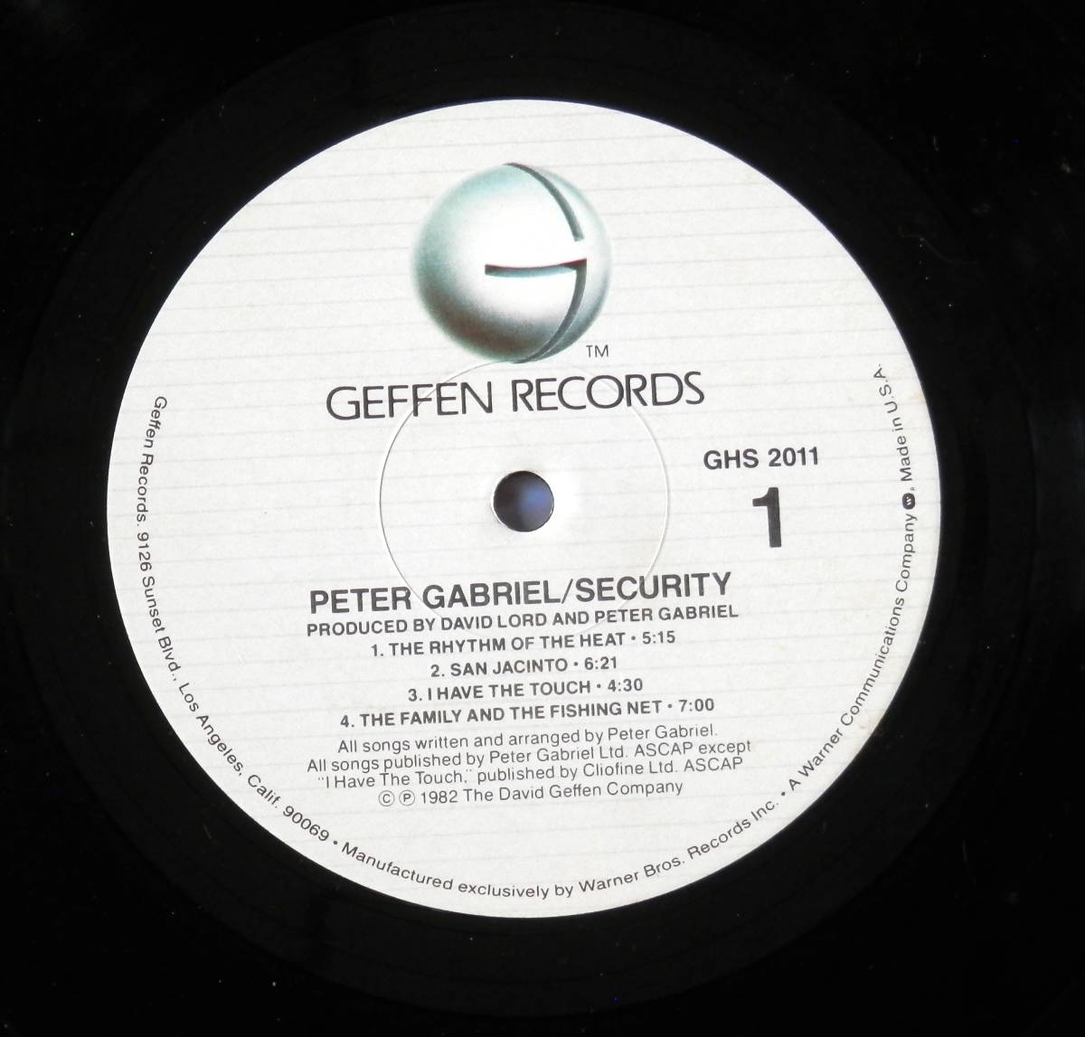 US'82【LP】Peter Gabriel - 4th "Security"_画像4