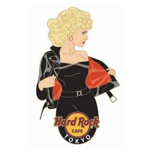 HARD ROCK CAFE★Olivia Newton-John Charity Pin TOKYO ハードロックカフェ ピンバッジ　オリビアニュートンジョン　限定　東京　グリース_画像1