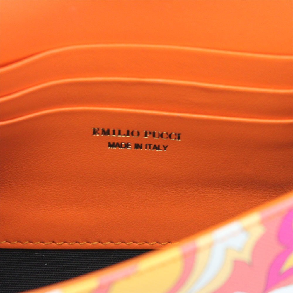 エミリオプッチ ポーチ レディース EMILIO PUCCI ウエストポーチ オレンジ系マルチカラー アウトレット 8RSC10-8
