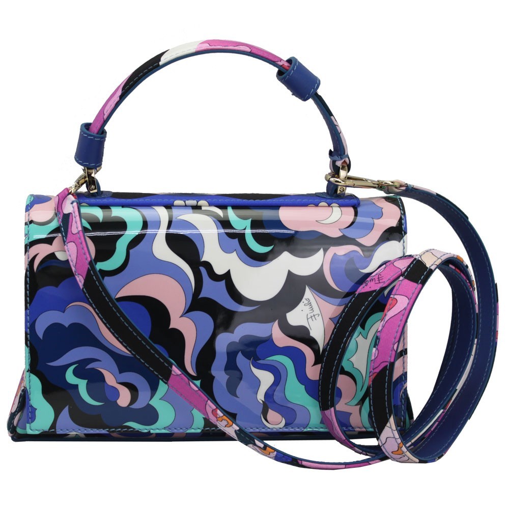 エミリオプッチ バッグ レディース EMILIO PUCCI ハンドバッグ ショルダーバッグ 2WAY ブルー系マルチカラー アウトレット 8RBC02-1_画像5