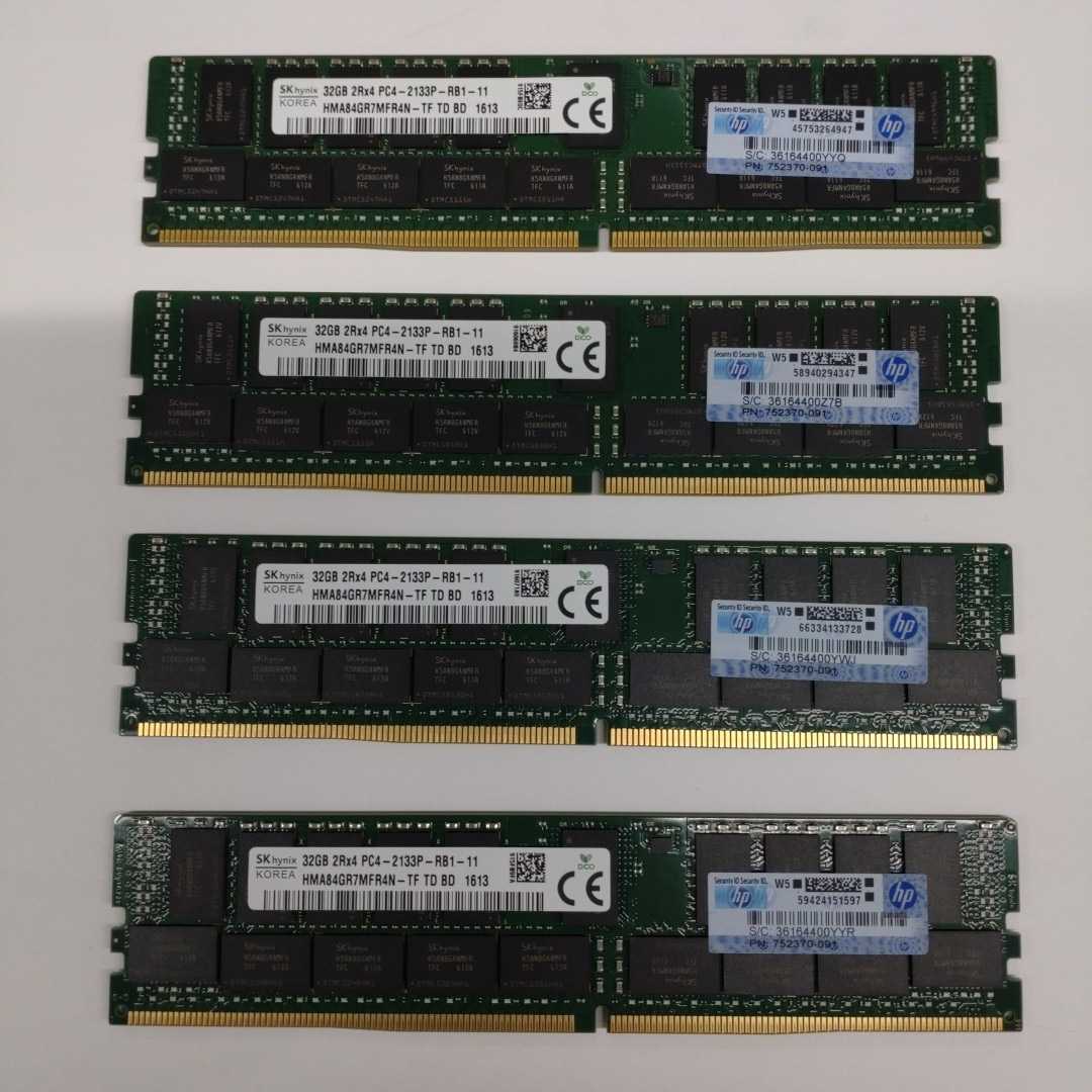 SKhynix 32GB 2Rx4 PC4-2133P-RB1-11 サーバー用DDR4メモリ 32GB 4枚