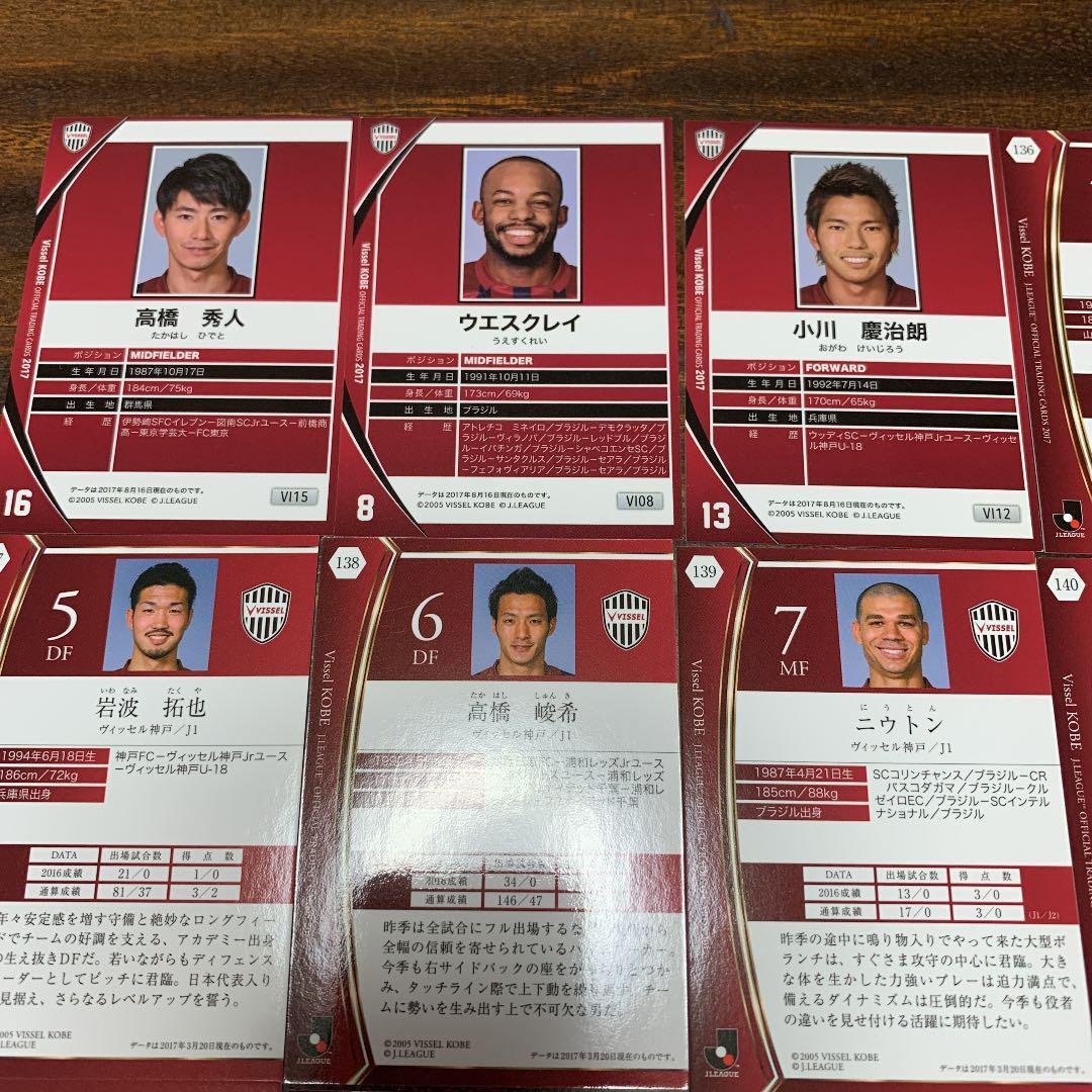 ビッセル神戸2017年カードセット　高橋選手、小川選手、伊野波選手、大森選手他_画像7