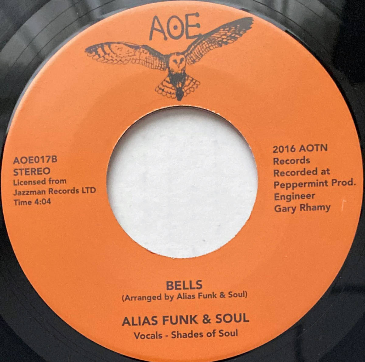 試聴●45●500枚限定盤●Alias Funk & Soul「Well Good/Bells」AOE 7inch, EP_画像2