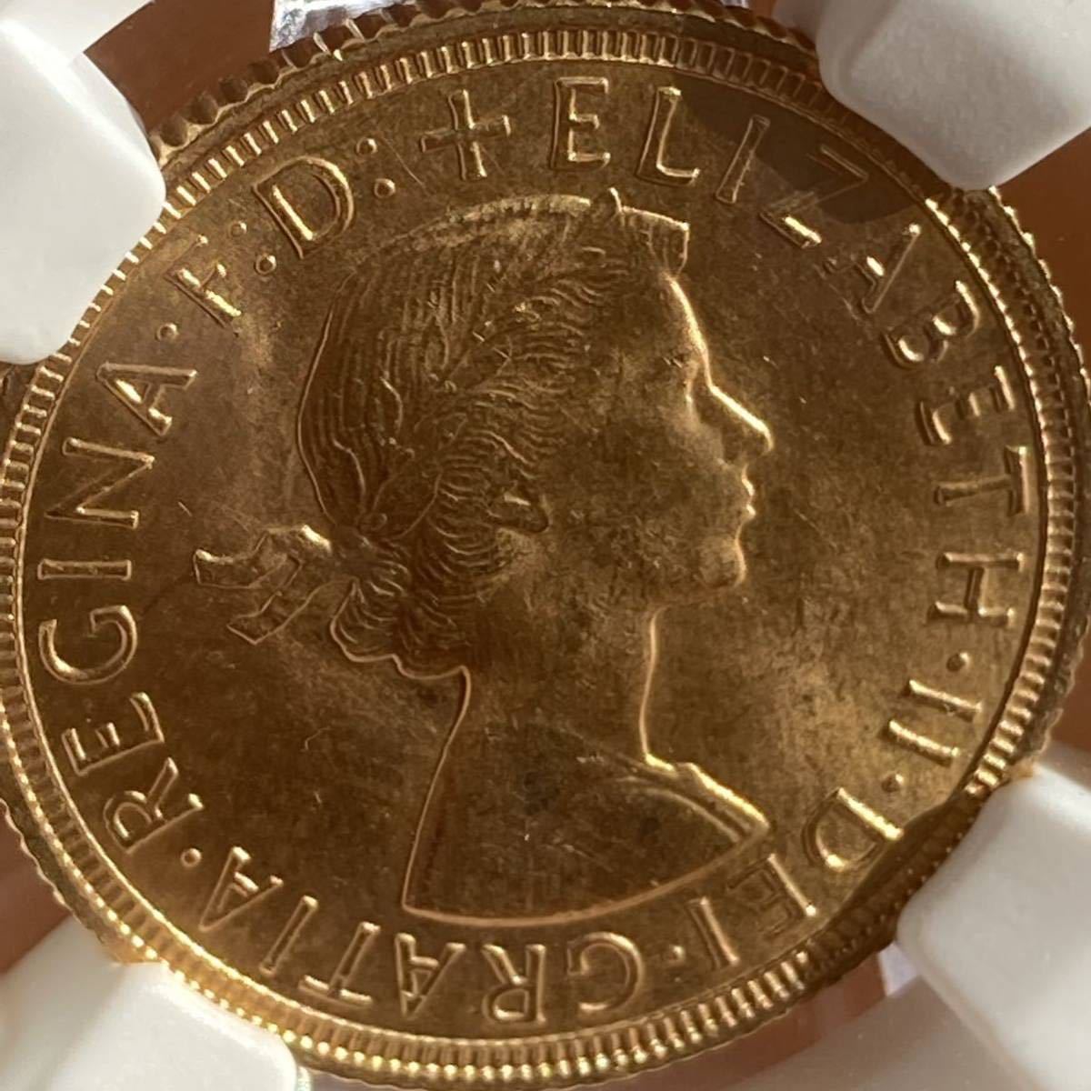 ◇エリザベス2世 ヤングヤング◇§ 1959年 ソブリン 金貨 ◇エリザベス2世 ヤングヤング◇§ 1959年 ソブリン 金貨