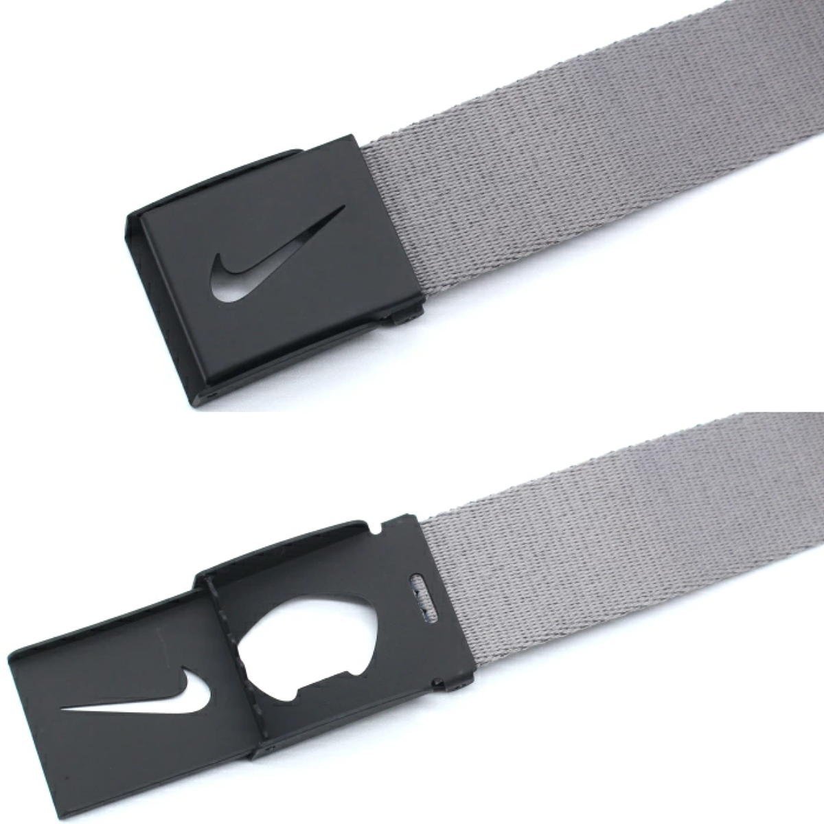 * Nike Golf 3-IN-1 Web Pack belt (JUST DO IT/ gray / black )3 pcs set *