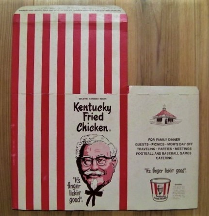  ultra rare /KFC Kentucky Fried Chicken *1975 year about. campaign leaflet beautiful goods * car flannel Sanders *1970 period fast-food materials Novelty 