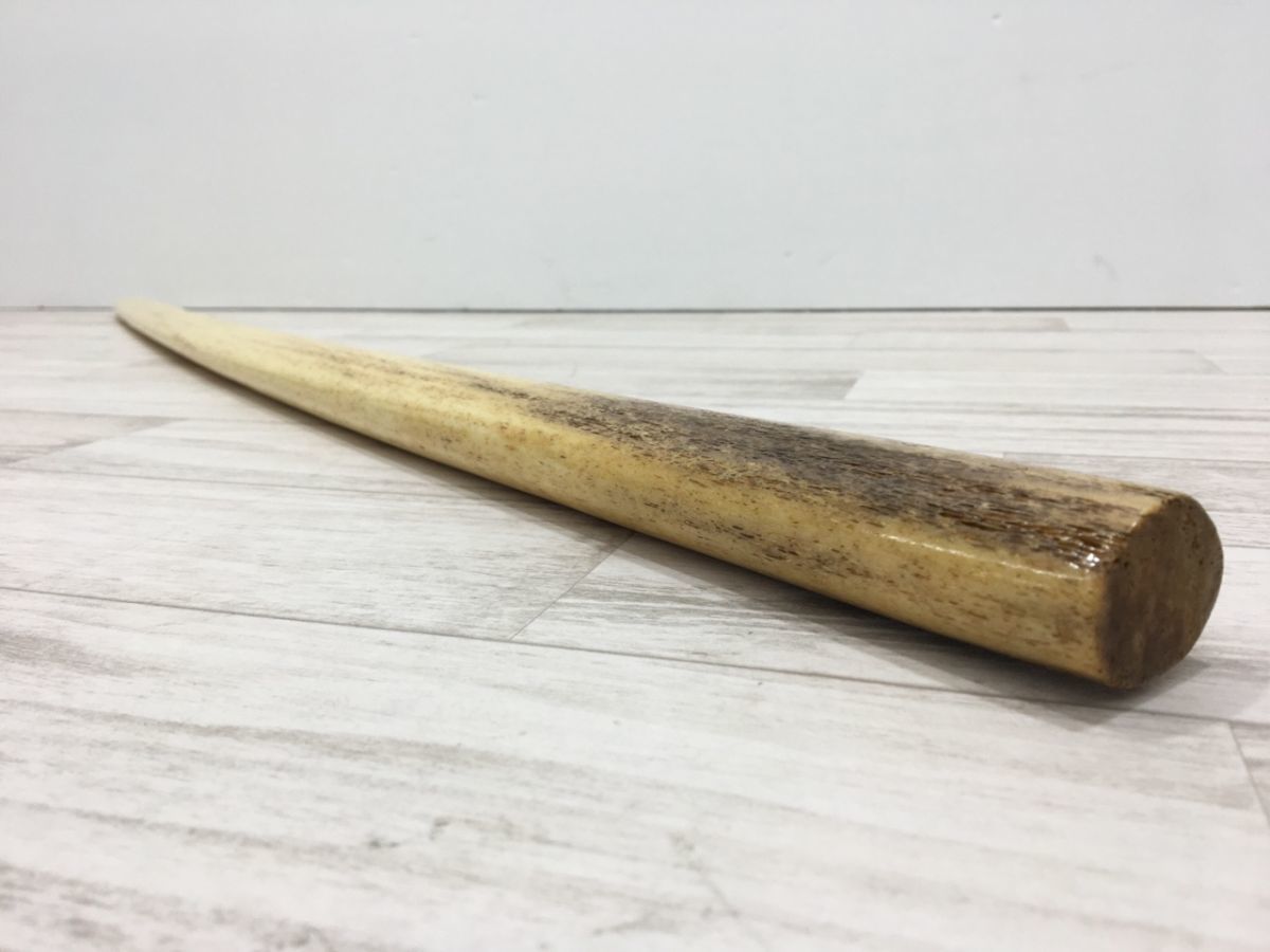 鯨骨刀 クジラ骨 鯨骨材 時代物 骨刀 長さ約99.8cm 重さ約1.2kg[L1480
