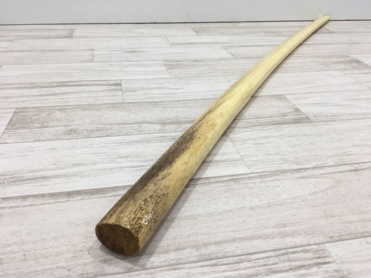鯨骨刀 クジラ骨 鯨骨材 時代物 骨刀 長さ約99.8cm 重さ約1.2kg[L1480