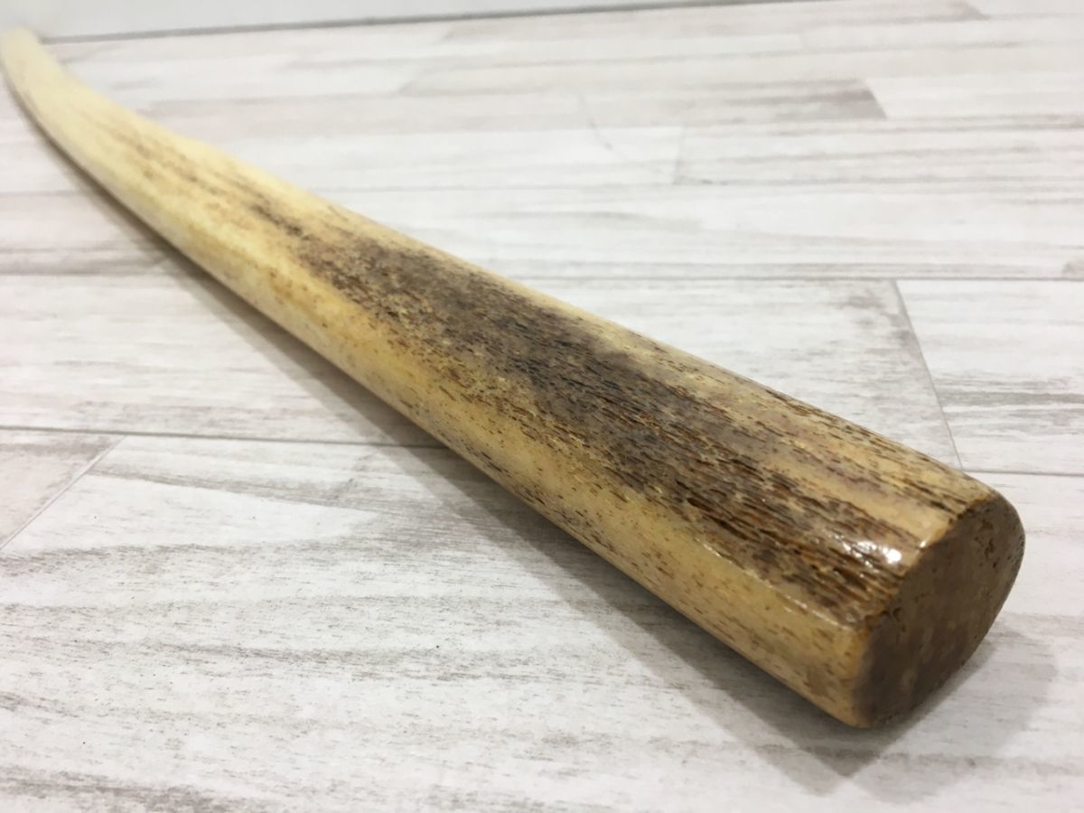 鯨骨刀 クジラ骨 鯨骨材 時代物 骨刀 長さ約99.8cm 重さ約1.2kg[L1480