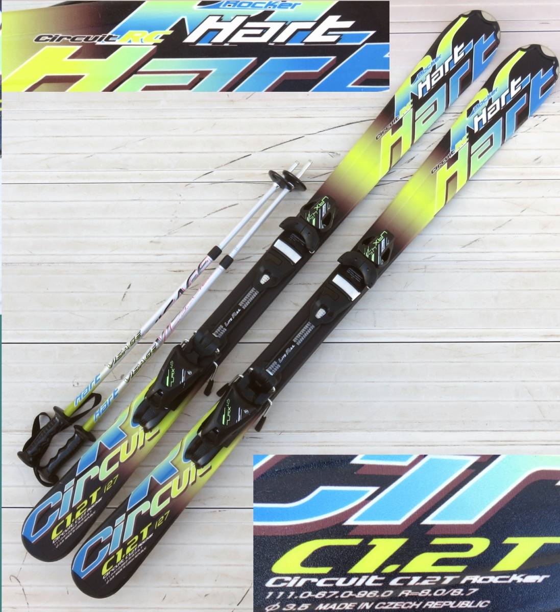 Yahoo!オークション - スキー Hart circuit RC C1.2T 127cm 調整 Yahoo!オークション - スキー Hart circuit RC C1.2T 127cm 調整