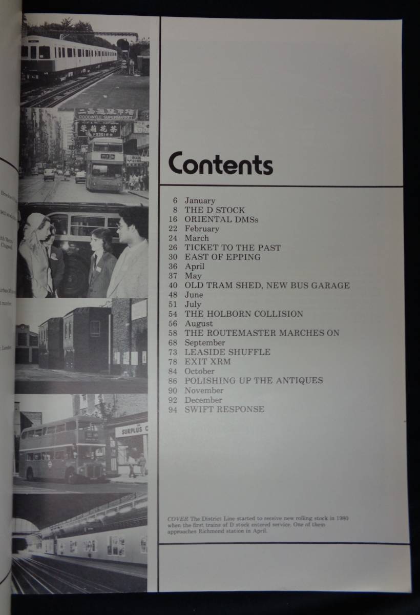 洋書【 LONDON TRANSPORT SCRAPBOOK FOR 1980 】英語 [ロンドンの交通(ロンドン2階建てバス/鉄道)スクラップブック]_画像2