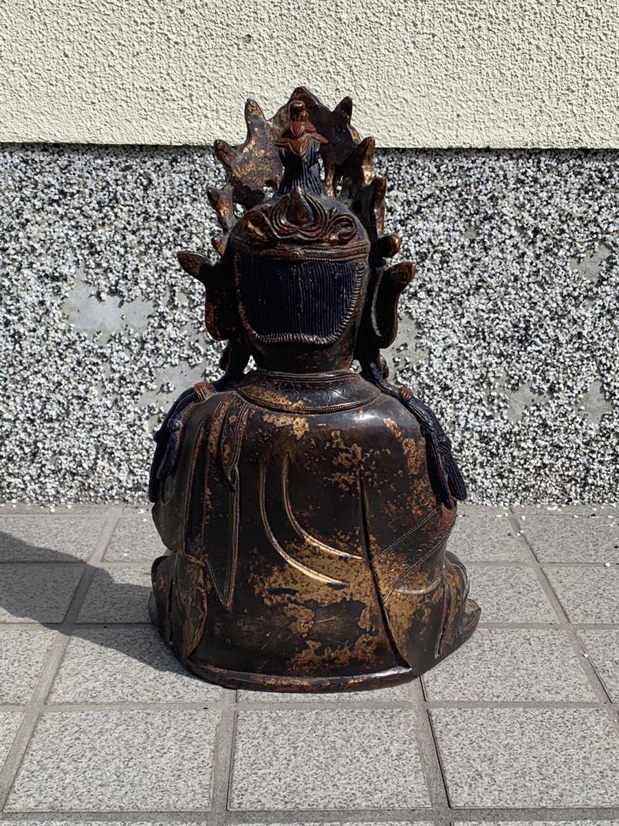 有名な高級ブランド 中国 古銅鍍金 チベット仏 仏像 置物 C 4327 - 金属工芸 - www.smithsfalls.ca