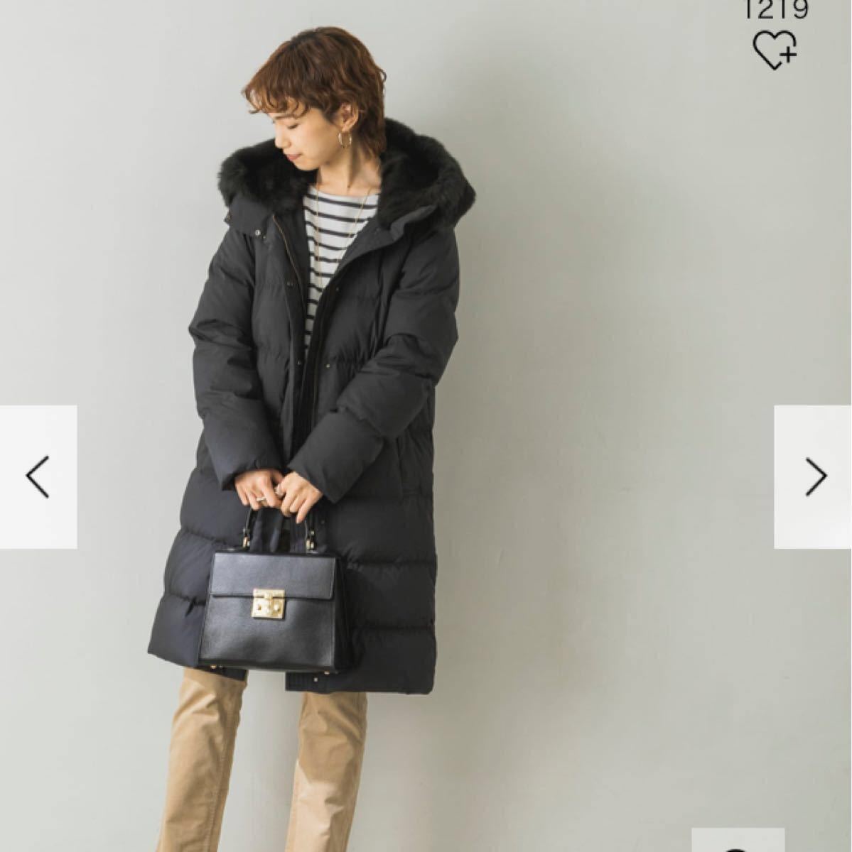 URBAN RESEARCH ラビットフードストレッチロングダウン - www