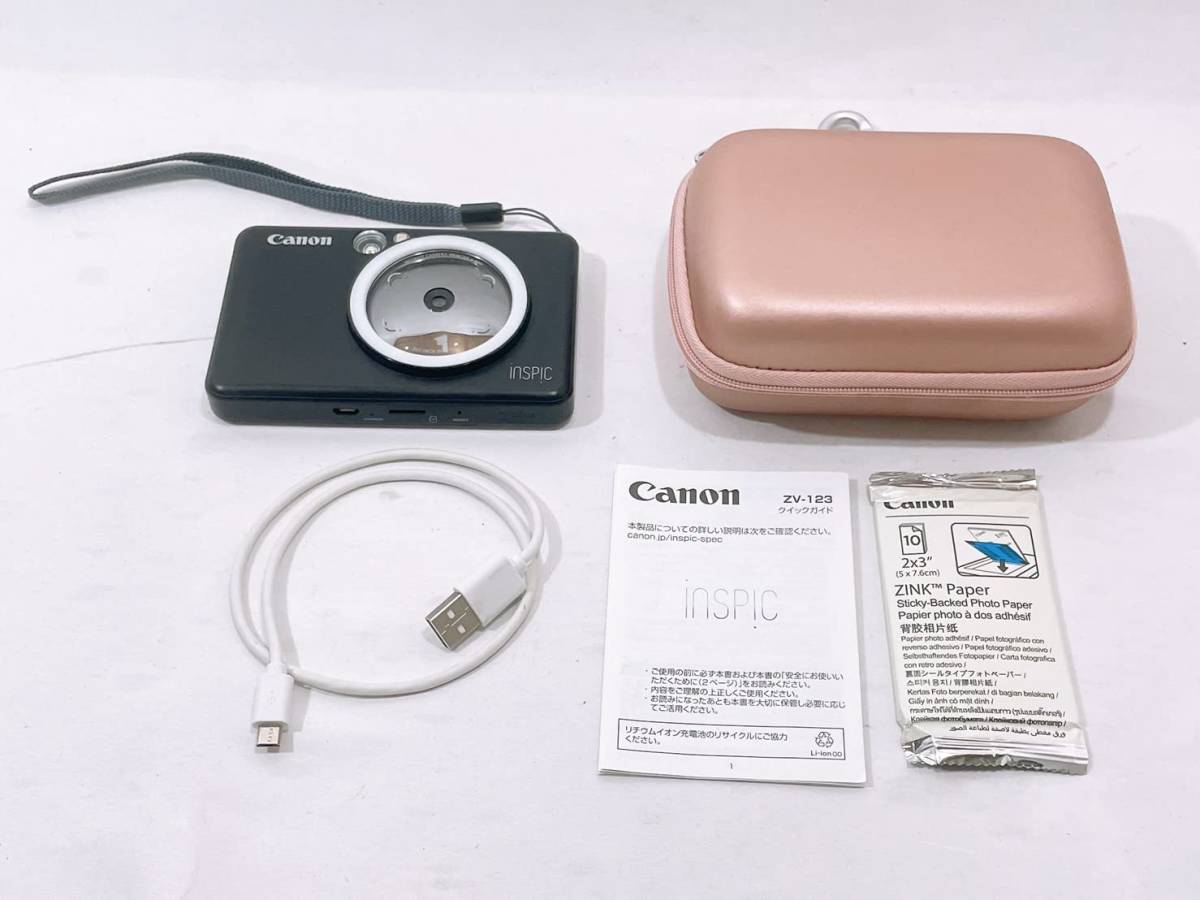 Canon ZV-123-MBK ケース及びフォトペーパー付き | monsterdog.com.br
