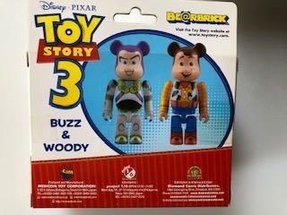 BE@RBRICK ベアブリック TOY STORY 3 BUZZ & WOODY トイストーリー3