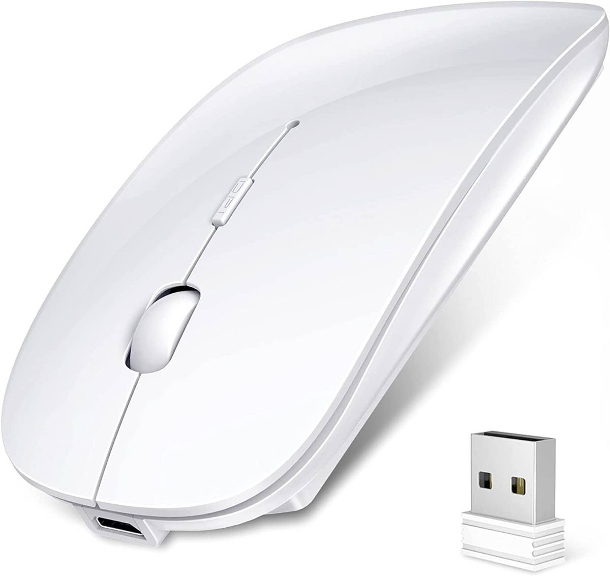 【大特価】ワイヤレスマウス Bluetooth 5.0 マウス 超薄型 静音 充電式 省エネルギー 2.4GHz 3DPIモード 高精度_画像1