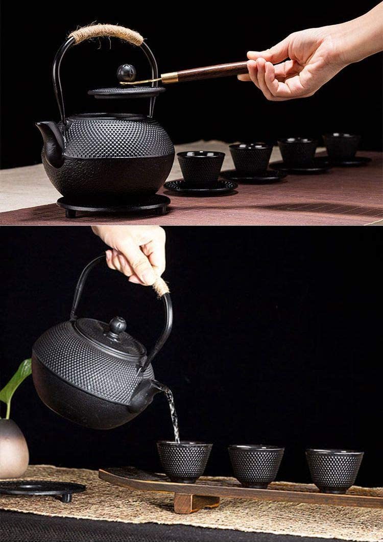 【IH対応】鉄瓶 1.2L やかん 急須 窯焼き 茶こし 付属 鉄分補給 茶道具 お茶 茶漉し コーヒー 紅茶