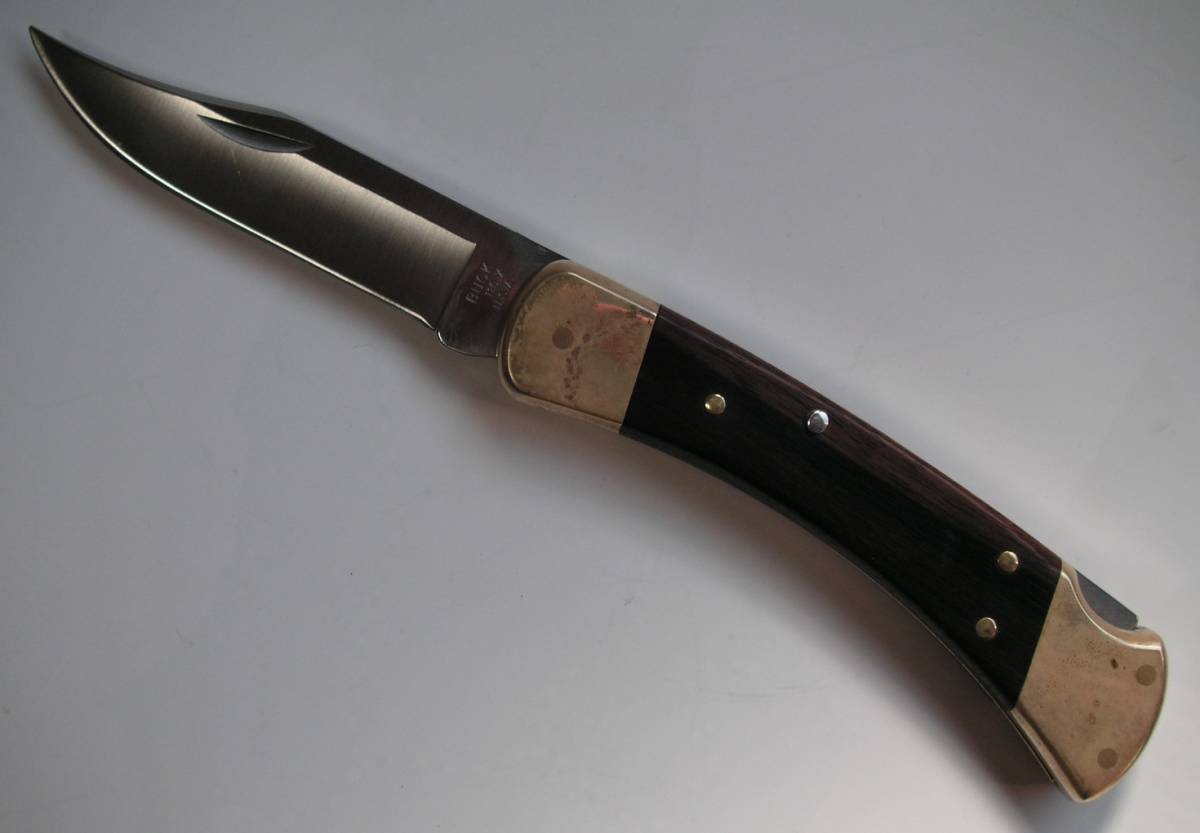 最大58%OFFクーポン 2022新作 1990年製 バックナイフ BUCK KNIVES 美品 専用レザーシース フォールディングハンター110 保証書付き