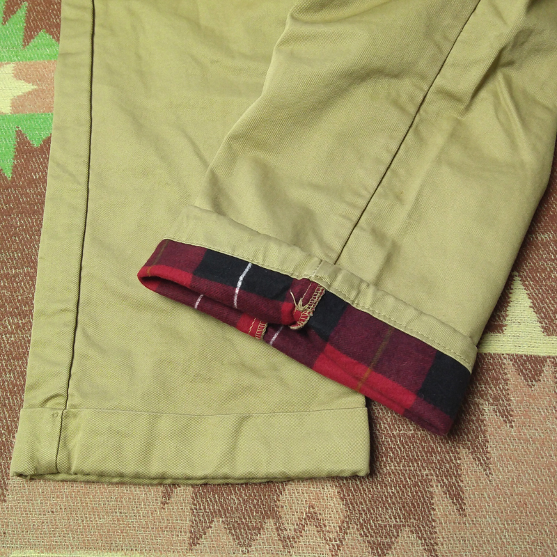 裏ネル 【L.L.Bean】60s Flannel Lined Chino Pants 60年代 筆記体タグ チノパン トラウザーズ LLビーン エルエルビーン ビンテージ 50s70s_画像8