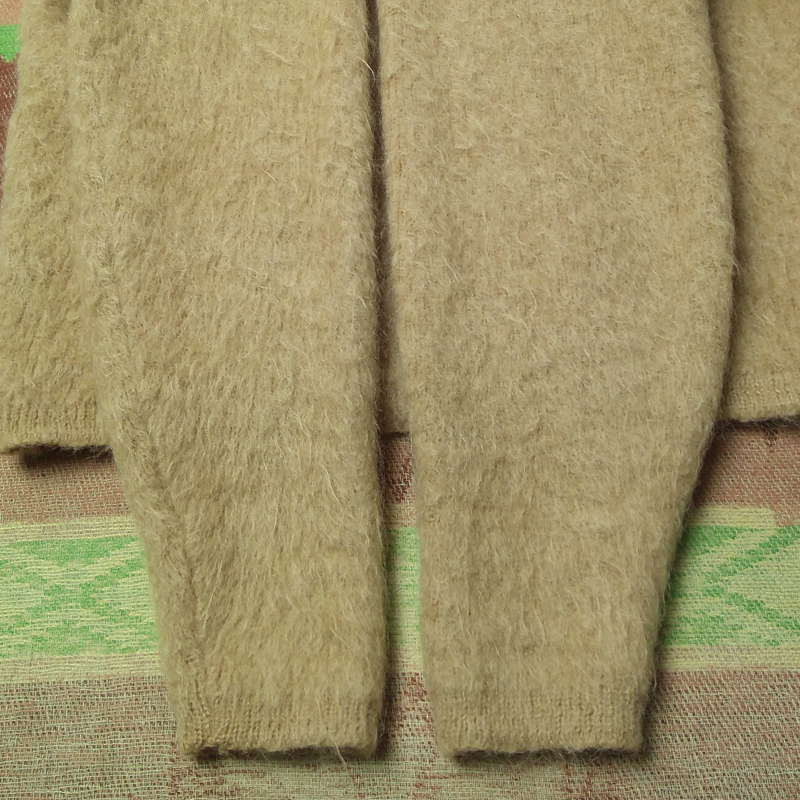 mo волосы 65% [McGREGOR Powder Snow] 60s V-Neck Mohair Sweater / 60 годы makrega- вязаный свитер M gran ji Vintage 50s70s