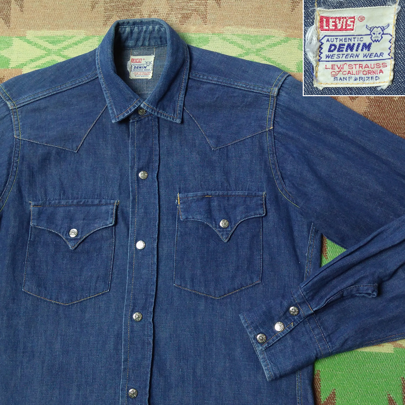 新着商品 50s Levi's リーバイス ウエスタンシャツ ショートホーン