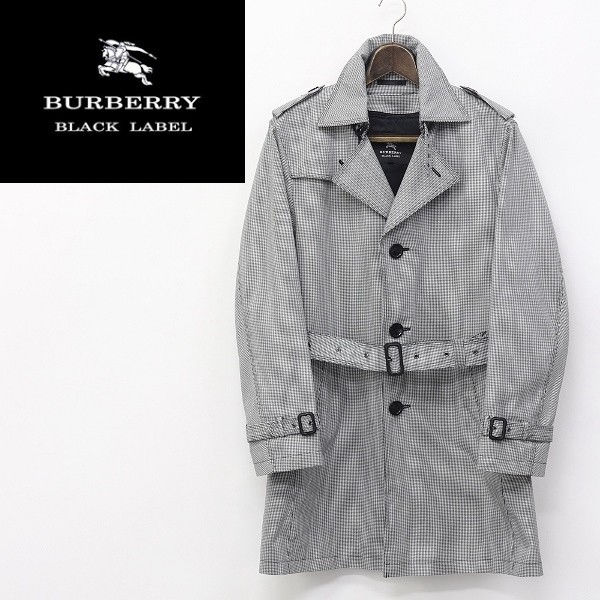 ◇BURBERRY BLACK LABEL/バーバリー ブラックレーベル 千鳥柄 中綿