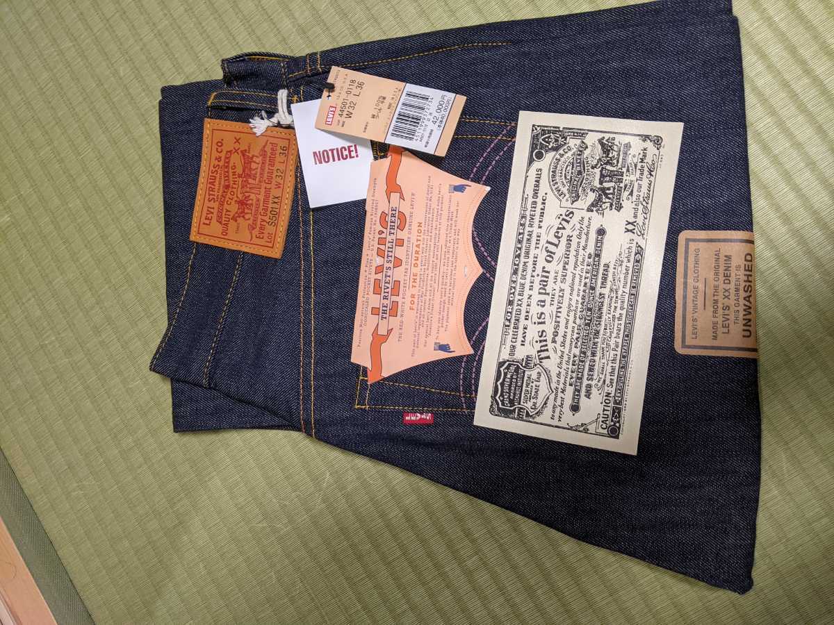 新品未使用Levi''s リーバイス501XX USA製 大戦モデルW32L36米国製LEVI