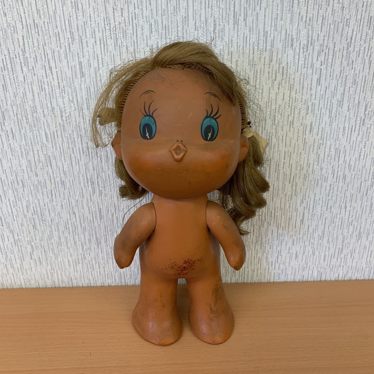昭和レトロ ソフビ ソフビ人形 ビンテージ 人形 ベビー人形 赤ちゃん 全長28cm 割引価格