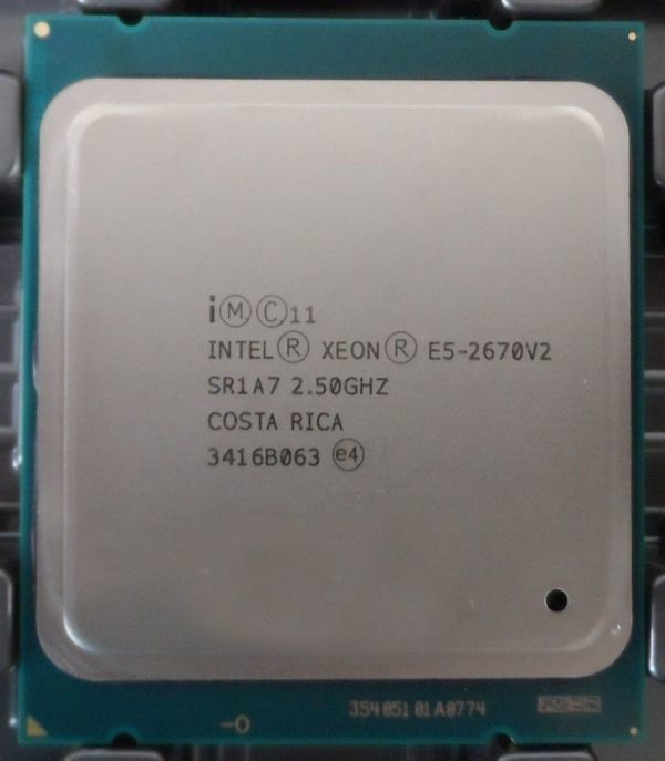 2個セット Intel Xeon E5-2670 v2 SR1A7 10C 2.5GHz 25MB 115W LGA 2011 DDR3-1866_画像1