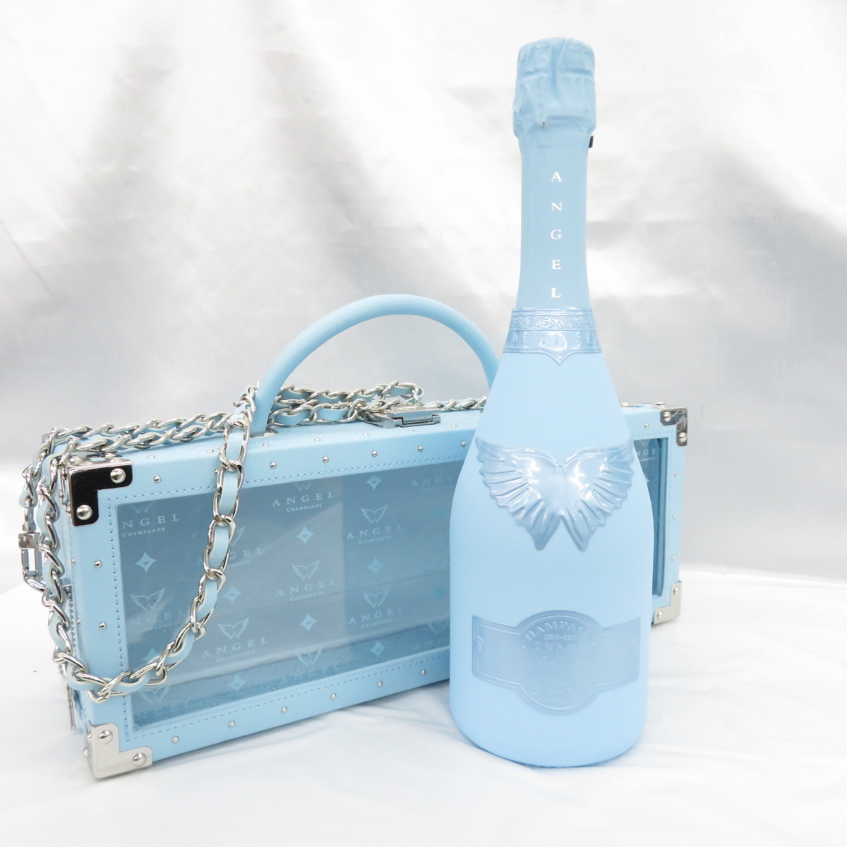 未開栓】ANGEL エンジェル ドゥミセック ブルー シャンパン 750ml 12.5