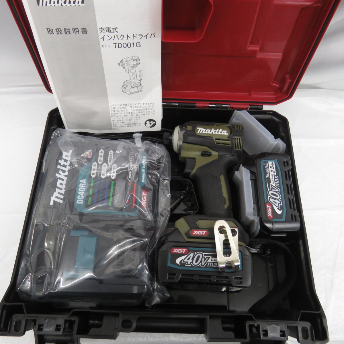 未使用品】makita マキタ 充電式インパクトドライバ TD001GRDX O