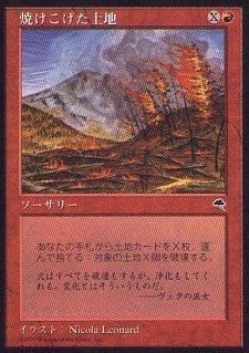 020092-009 TE/TMP 焼けこげた土地/Scorched Earth 日1枚 ▼_画像1