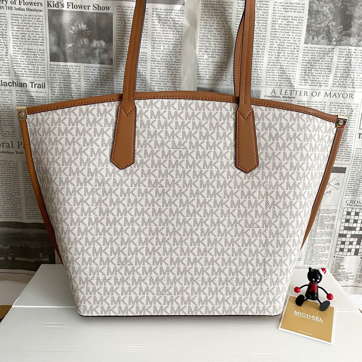 新品 MICHAEL KORS マイケルコース トートバッグ キャメル | contifarma.pe