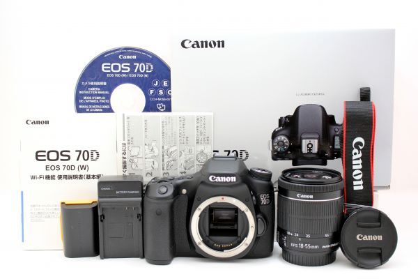 ☆【優良品】☆ Canon EOS 70D 高性能 手ブレ補正 IS STMレンズ付 ...