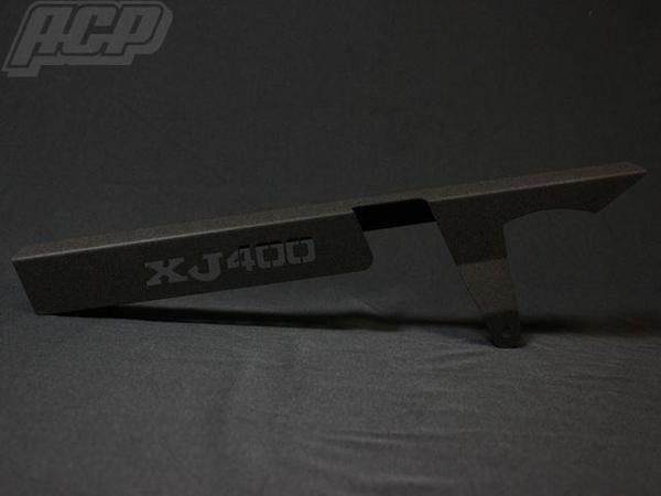 XJ400 ロゴ入り チヂミ塗装 チェーンケース 黒 98％以上節約 リンクル 【84%OFF!】 結晶