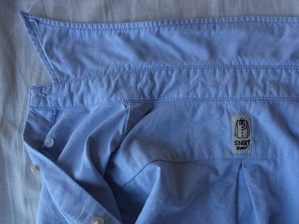 KATO' SHIRT カトー シャツ コットオックス素材 ボタンダウンシャツ サイズ S  の画像7