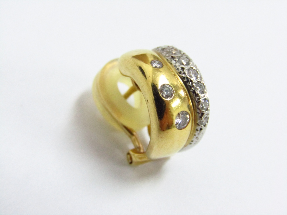 K18 Pt900 ピアス 0.15ct 片耳のみ♪AC22018