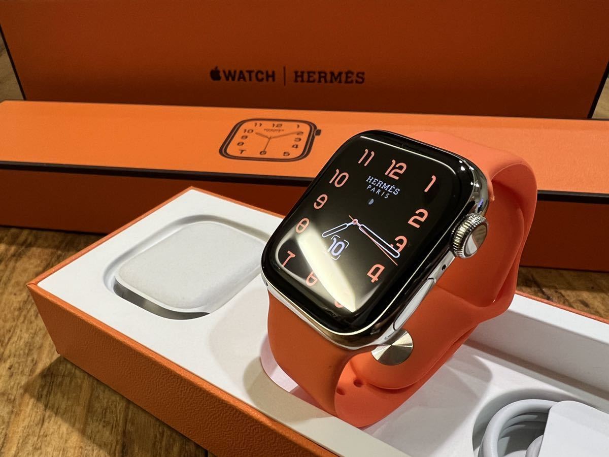 ☆最新 即決 Apple Watch series7 HERMES 41mm アップルウォッチ エルメス GPS+Cellular シルバーステンレス  心電図 血中濃度 シリーズ7
