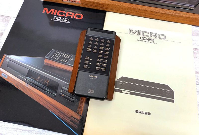 MICRO CD-M2 CDプレーヤー リモコン 説明書付き マイクロ(一般)｜売買 